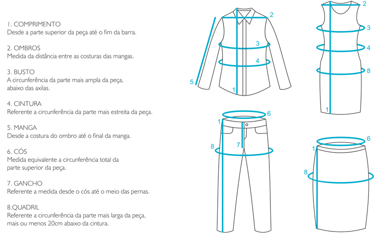 E agora, ser&aacute; que serve?!? Para descobrir o tamanho correto, me&ccedil;a uma roupa similar que voc&ecirc; possui e compare as medidas com o produto  ;)